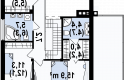 Projekt domu jednorodzinnego Zx50 - rzut poddasza