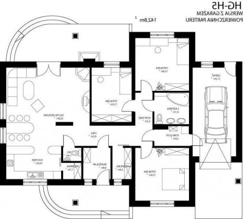 RZUT PARTERU HG-H5G - wersja lustrzana