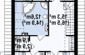 Projekt domu z poddaszem Z294 - rzut poddasza
