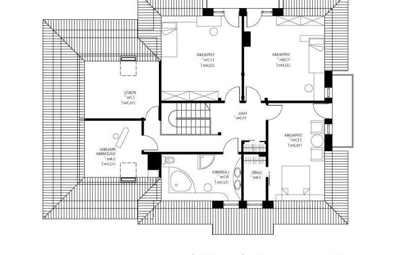 Projekt domu jednorodzinnego HG-I6 - rzut poddasza