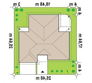 Usytuowanie budynku Z77 w wersji lustrzanej