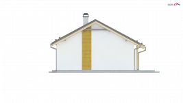 Elewacja projektu Z262 - 3 - wersja lustrzana