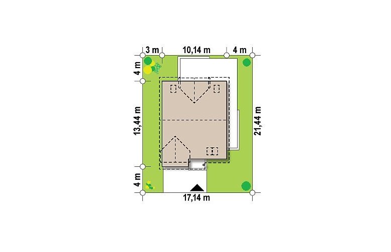 Projekt domu jednorodzinnego Z246 - Usytuowanie