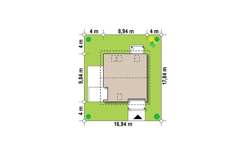 Projekt domu jednorodzinnego Z248 - Usytuowanie