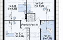 Projekt domu parterowego Z84 - rzut poddasza
