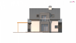 Elewacja projektu Z245 - 1 - wersja lustrzana