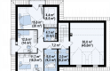 Projekt domu jednorodzinnego Z286 - rzut poddasza