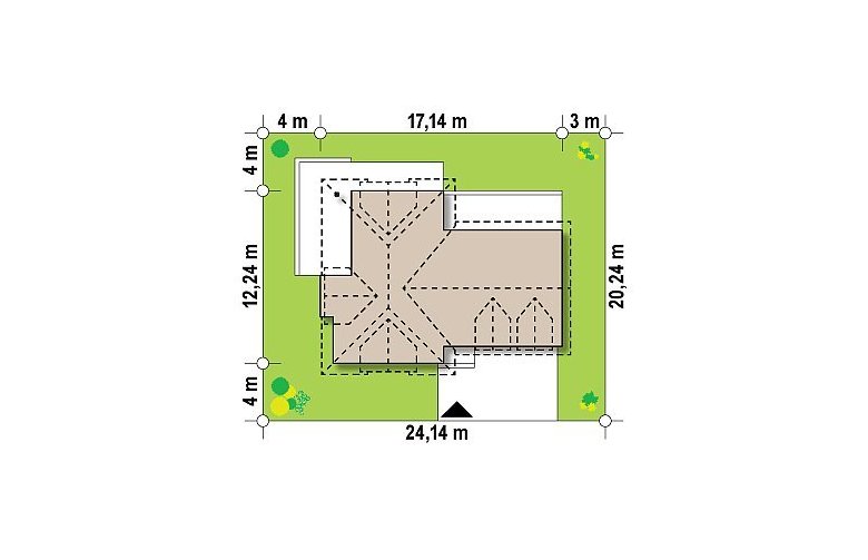 Projekt domu jednorodzinnego Z286 - Usytuowanie