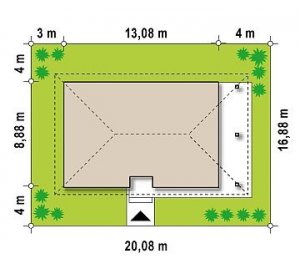 Usytuowanie budynku Z85