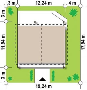 Usytuowanie budynku Z242