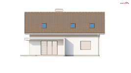 Elewacja projektu Z244 - 2 - wersja lustrzana