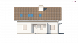 Elewacja projektu Z244 - 3 - wersja lustrzana