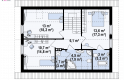 Projekt domu z poddaszem Z244 - rzut poddasza