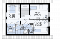 Projekt domu z poddaszem Z244 - rzut poddasza