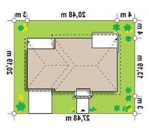 Usytuowanie budynku Z86 w wersji lustrzanej