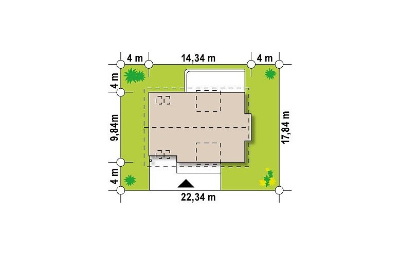 Projekt domu jednorodzinnego Z236 - Usytuowanie