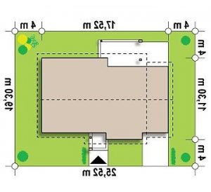 Usytuowanie budynku Z287 w wersji lustrzanej