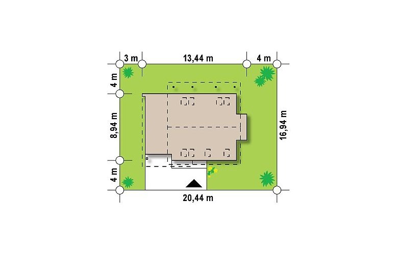 Projekt domu jednorodzinnego Z231 - Usytuowanie