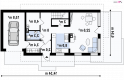 Projekt domu jednorodzinnego Z298 - rzut parteru