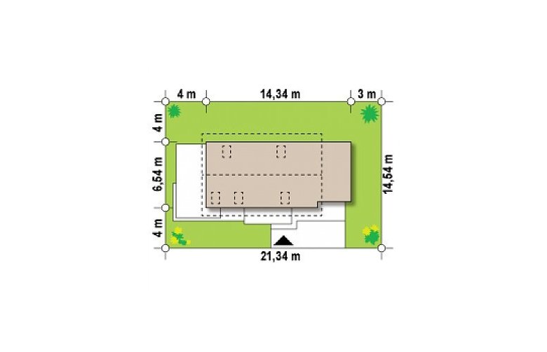 Projekt domu jednorodzinnego Z298 - Usytuowanie