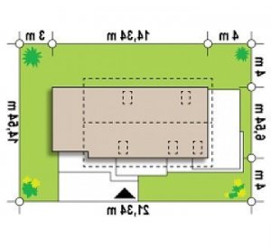 Usytuowanie budynku Z298 w wersji lustrzanej