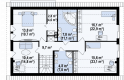 Projekt domu jednorodzinnego Z97 - rzut poddasza