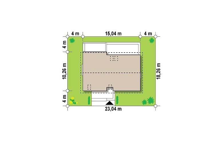 Projekt domu jednorodzinnego Z97 - Usytuowanie