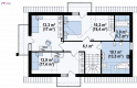 Projekt domu jednorodzinnego Z223 - rzut poddasza