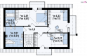 Projekt domu jednorodzinnego Z223 - rzut poddasza