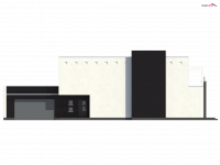 Elewacja projektu Zx1 - 3 - wersja lustrzana