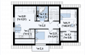 Projekt domu z poddaszem Z192 - rzut poddasza
