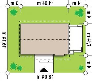 Usytuowanie budynku Z139 w wersji lustrzanej