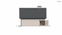 Elewacja projektu Z166 - 3 - wersja lustrzana