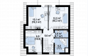 Projekt domu z poddaszem Z134 - rzut poddasza