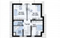 Projekt domu z poddaszem Z134 - rzut poddasza