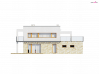 Elewacja projektu Zx5 - 2 - wersja lustrzana