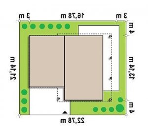 Usytuowanie budynku Zx5 w wersji lustrzanej