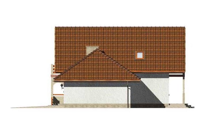 Projekt domu jednorodzinnego HG-S4 - elewacja 2