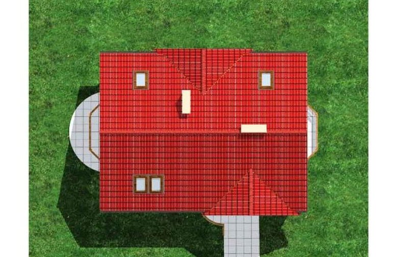 Projekt domu jednorodzinnego HG-U2 - Usytuowanie - wersja lustrzana