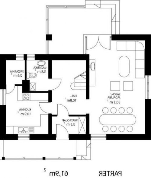 RZUT PARTERU HG-W1 - wersja lustrzana