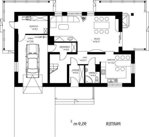 RZUT PARTERU HG-W5 - wersja lustrzana