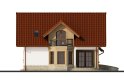 Projekt domu jednorodzinnego Cypryda - elewacja 2