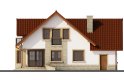 Projekt domu jednorodzinnego Cypryda - elewacja 4