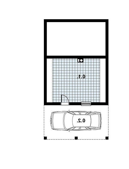 Rzut projektu L-87 BAL - wersja lustrzana