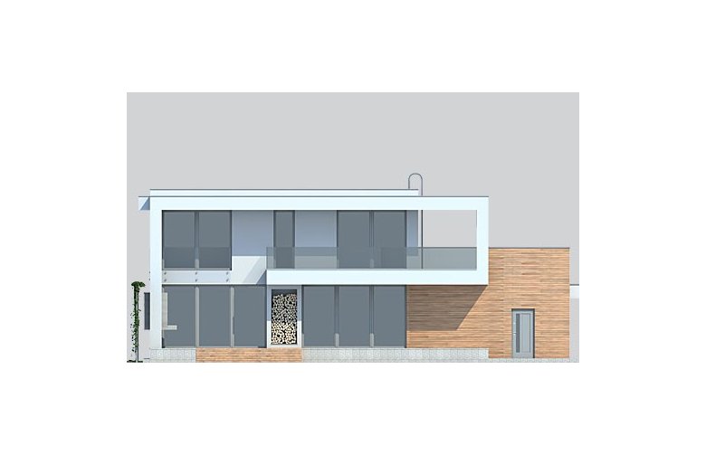 Projekt domu z poddaszem LK&899 - elewacja 3