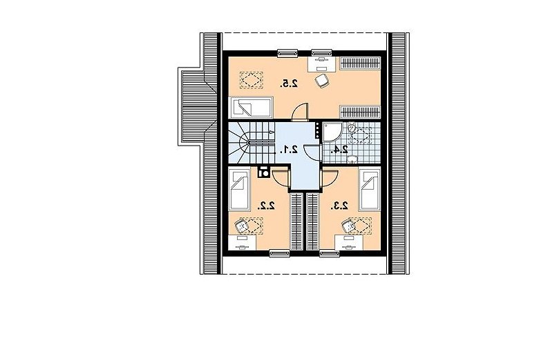 Projekt domu szkieletowego L-82  - 