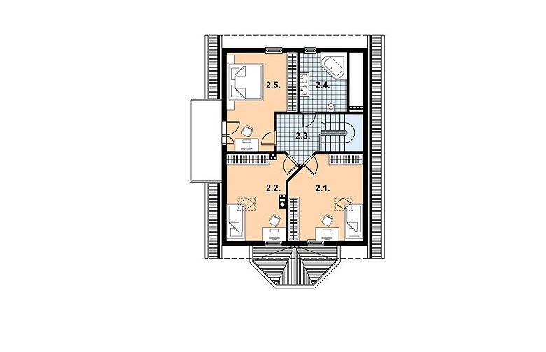 Projekt domu szkieletowego L-85 - 