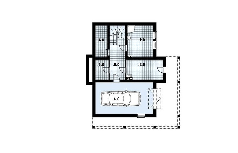 Projekt domu z bala L-71 BAL - 