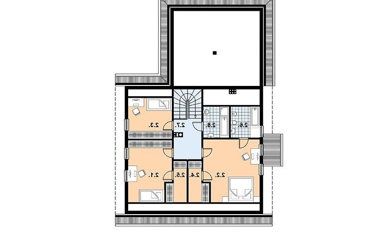 Projekt domu szkieletowego L-78 (drewniany) - 