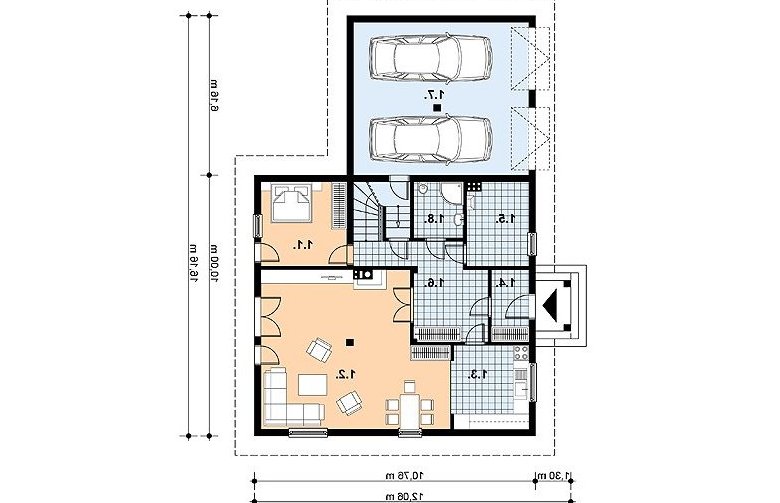 Projekt domu szkieletowego L-78 (drewniany) - 